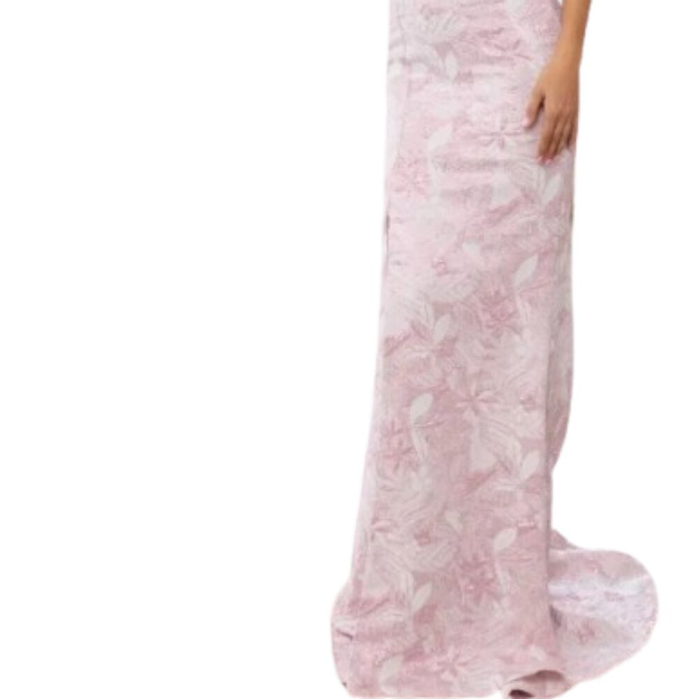 Terani Couture Pink Off-Shoulder Dress - Picture 2 of 9